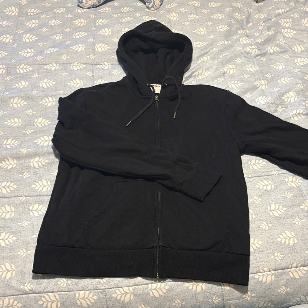 Old Navy Black Zip-Up Sweat Jacket